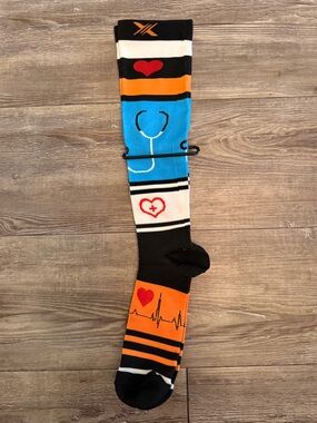 Extreme Fit Medical Theme Graduated Compression Sock- Small/Med